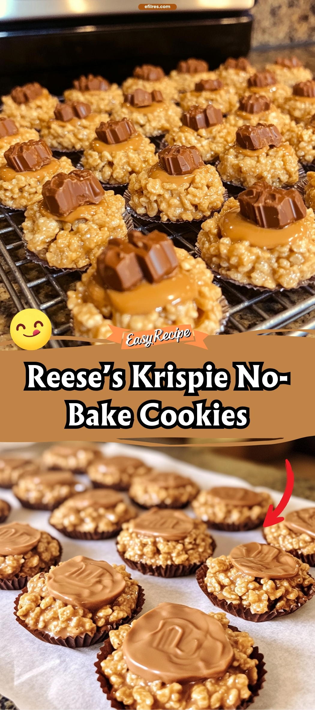 Reese’s Krispie No-Bake Cookies