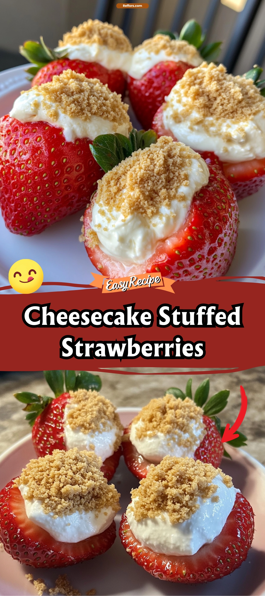 Cheesecake Stuffed Strawberries