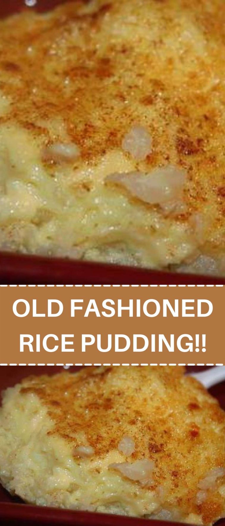 OLD FASHIONED RICE PUDDING!!