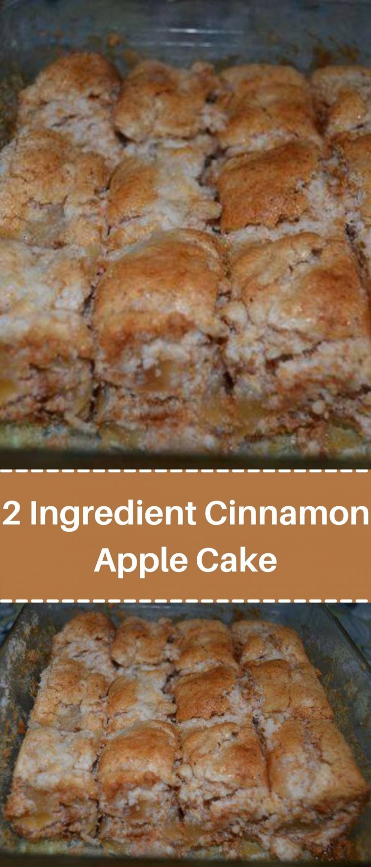 2 Ingredient Cinnamon Apple Cake