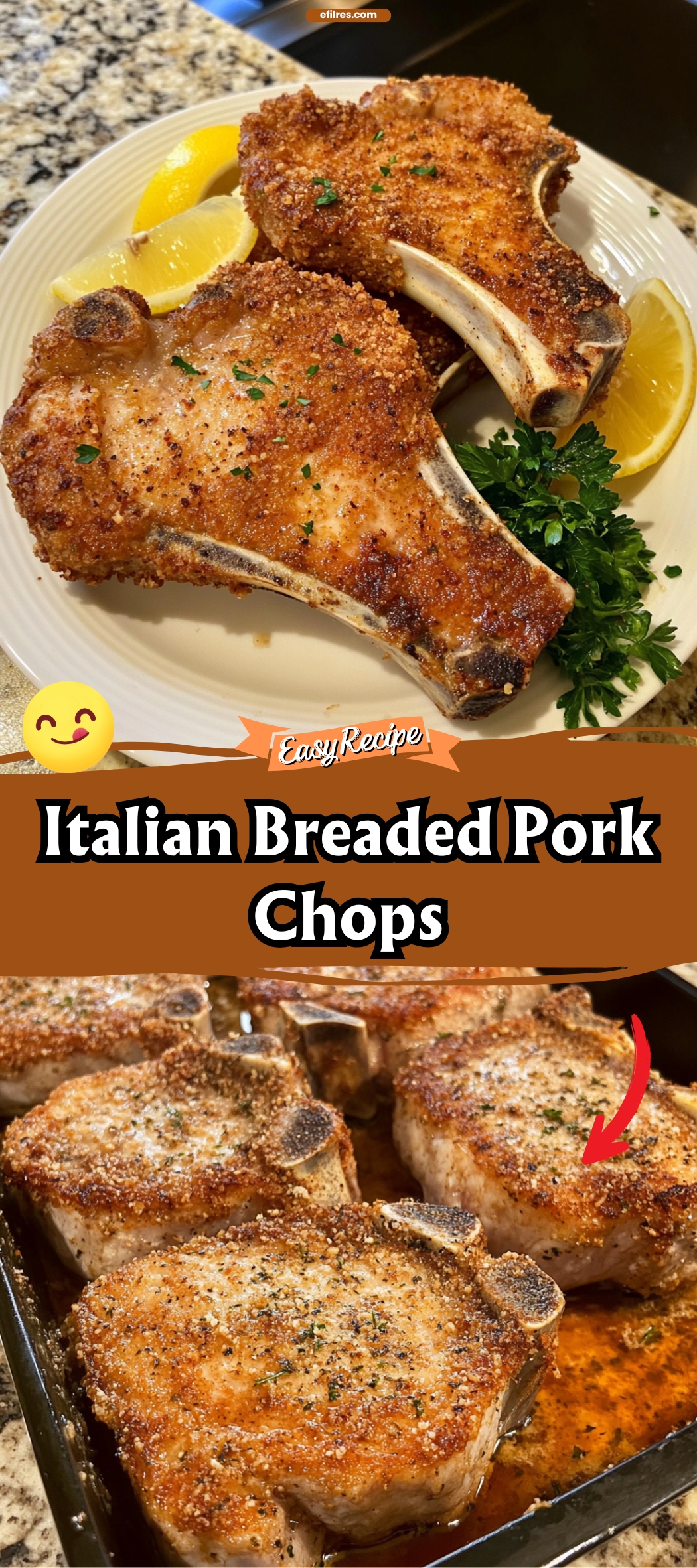 Italian Breaded Pork Chops