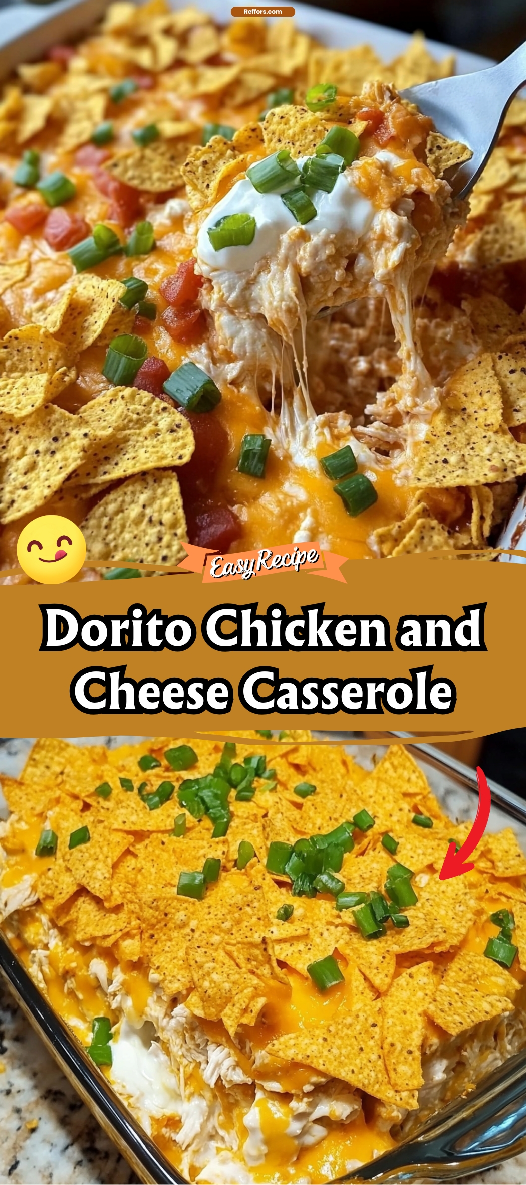 Dorito Chicken and Cheese Casserole