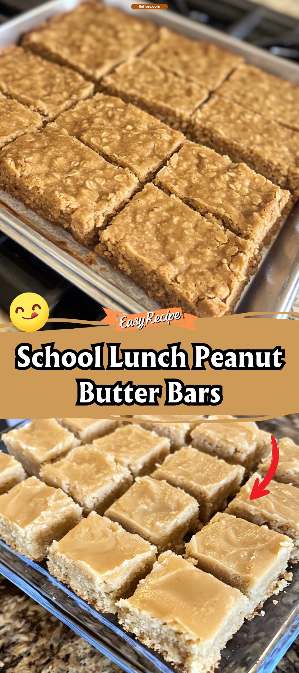 School Lunch Peanut Butter Bars