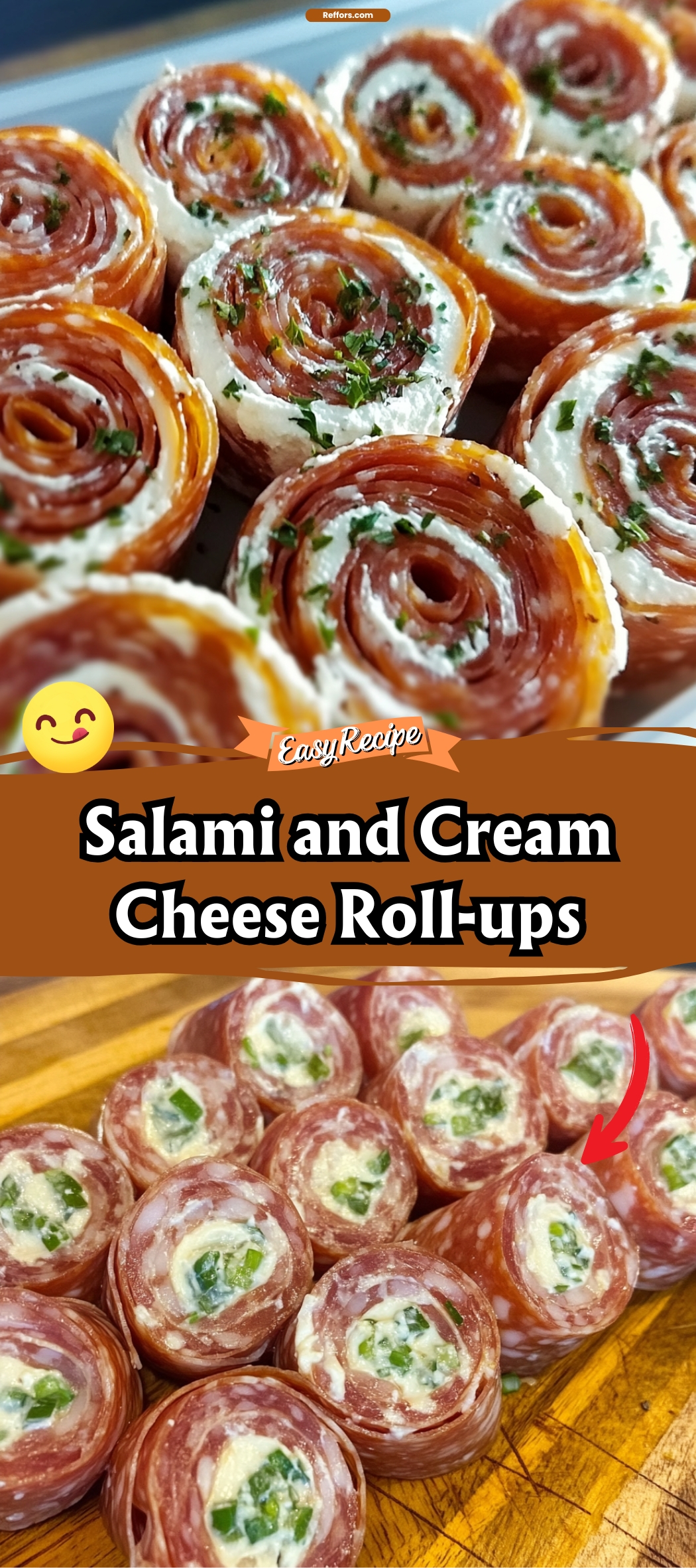 Salami and Cream Cheese Roll-ups