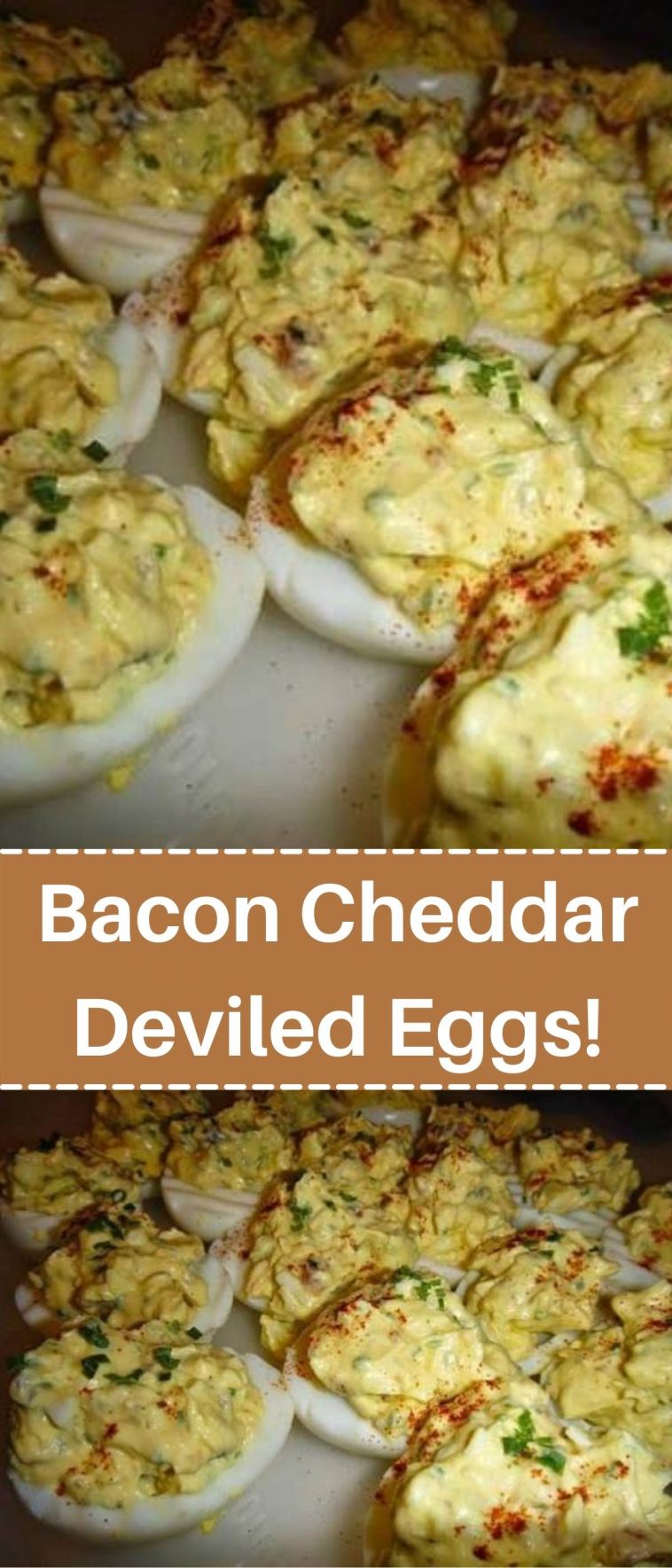 Bacon Cheddar Deviled Eggs!