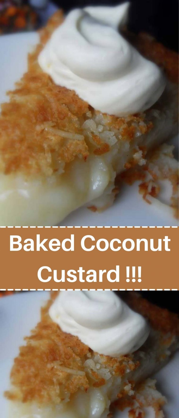 Baked Coconut Custard !!!
