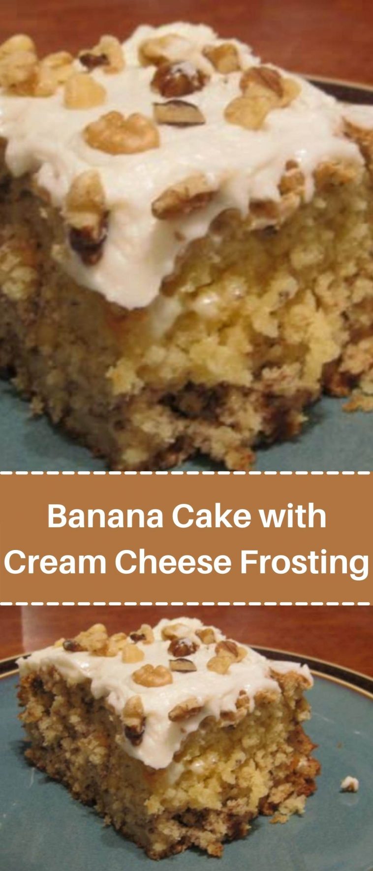 Banana Cake with Cream Cheese Frosting