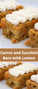 Carrot and Zucchini Bars with Lemon