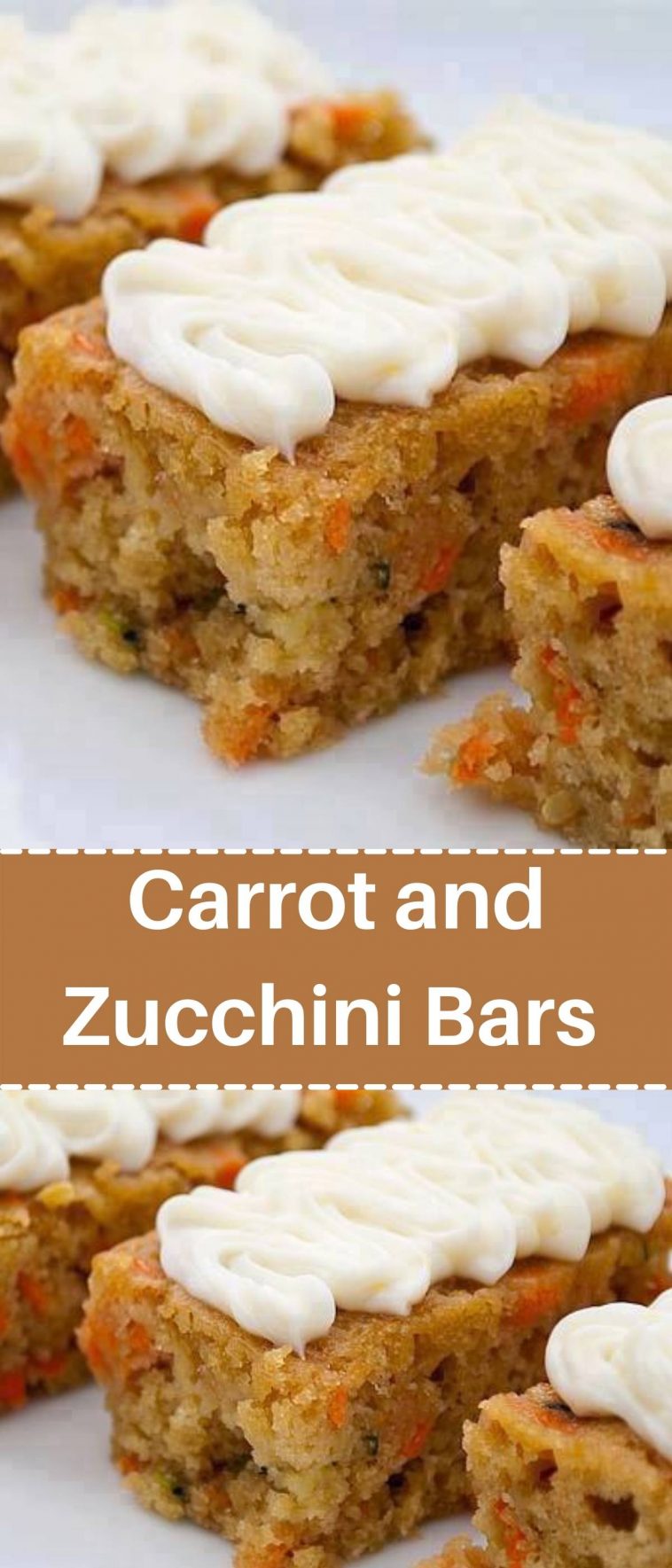 Carrot and Zucchini Bars with Lemon Cream Cheese Frosting