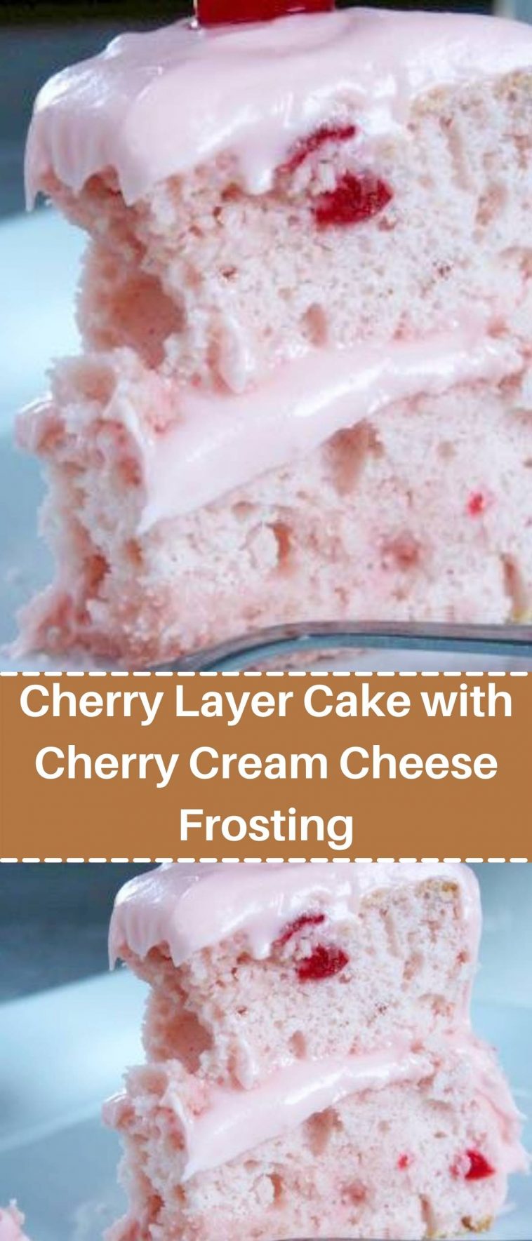 Cherry Layer Cake with Cherry Cream Cheese Frosting