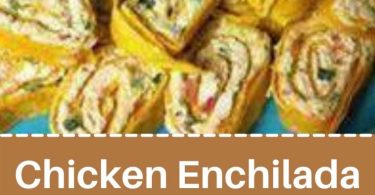 Chicken Enchilada Dip Roll-Ups