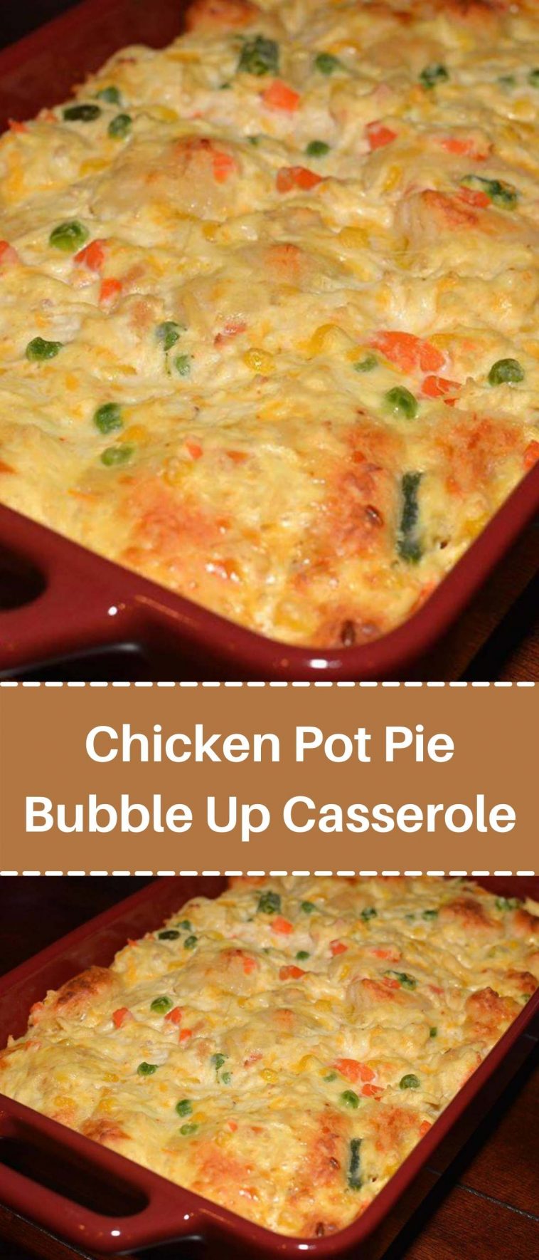 Chicken Pot Pie Bubble Up Casserole