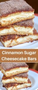 Cinnamon Sugar Cheesecake Bars