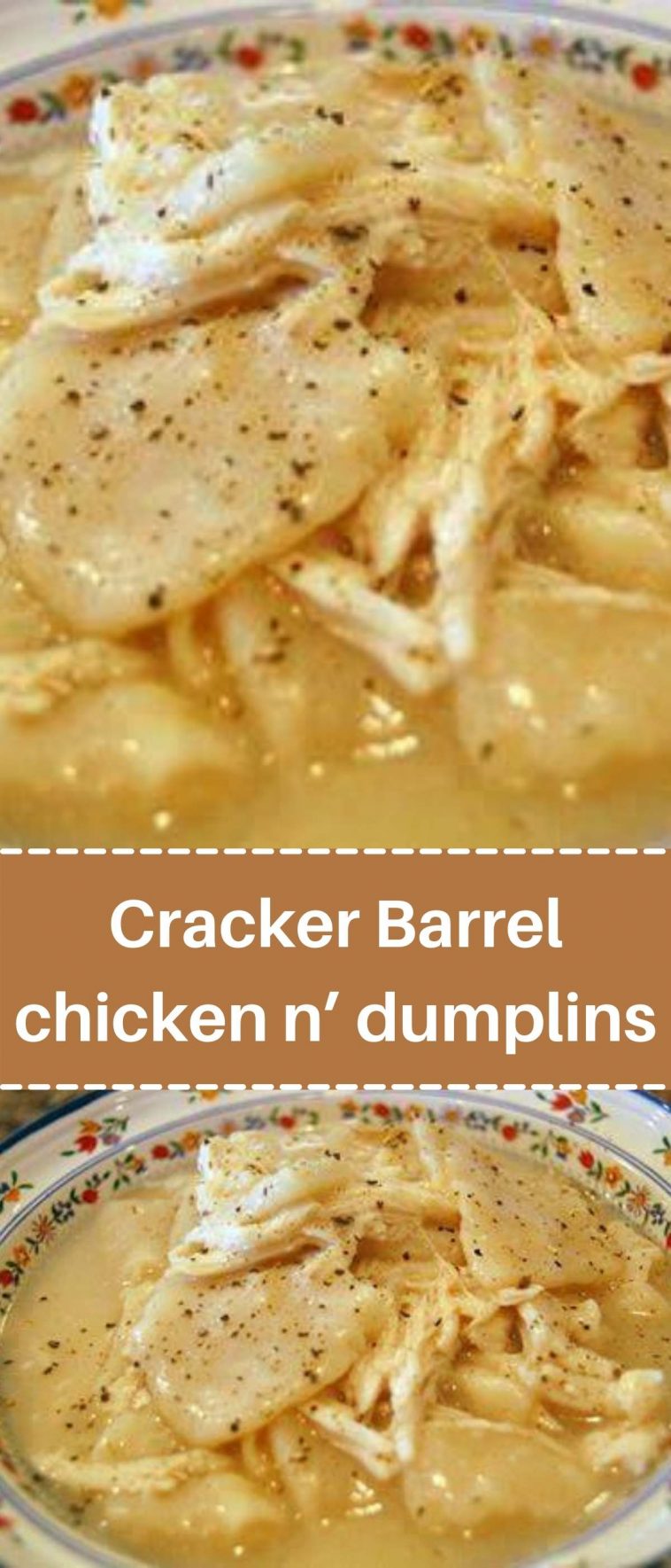 Cracker Barrel chicken n’ dumplins