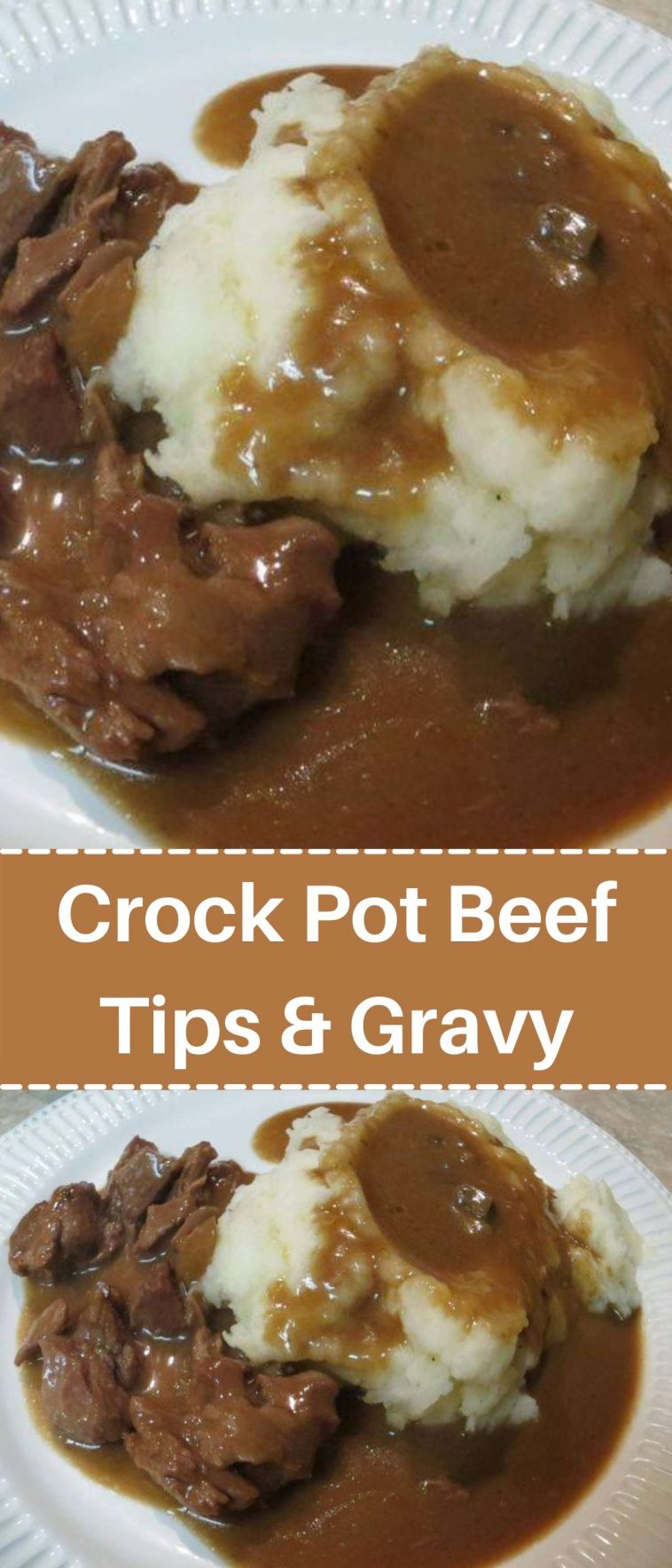 Crock Pot Beef Tips & Gravy