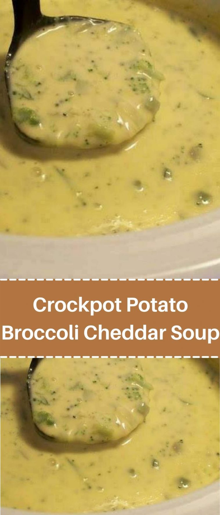 Crockpot Potato Broccoli Cheddar Soup