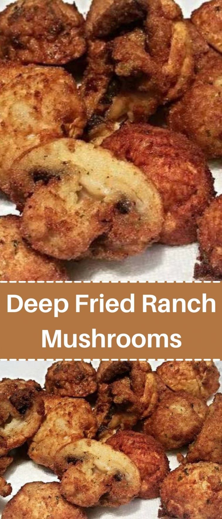 Deep Fried Ranch Mushrooms