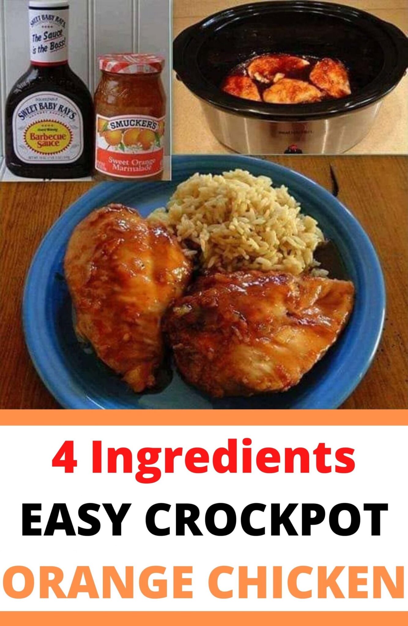 EASY CROCK POT ORANGE CHICKEN