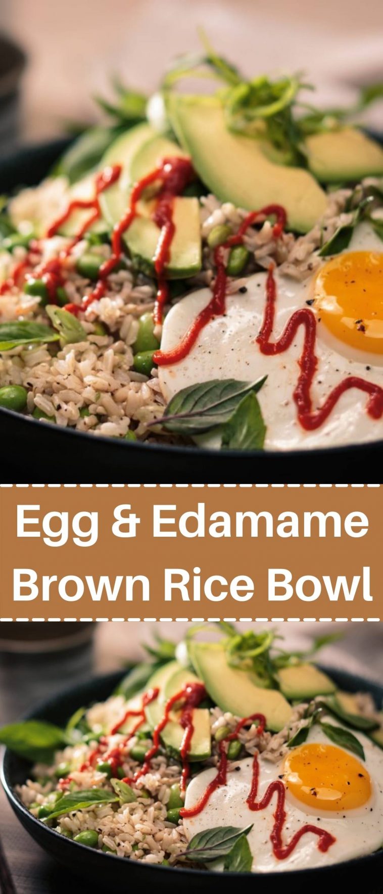 Egg & Edamame Brown Rice Bowl