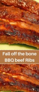 Fall off the bone BBQ beef Ribs