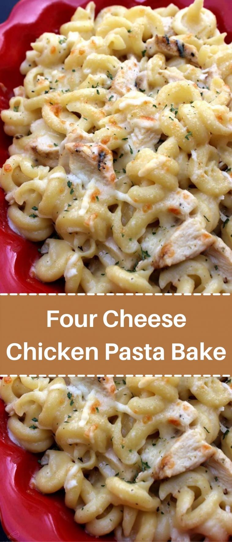 Four Cheese Chicken Pasta Bake