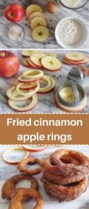 Fried cinnamon apple rings
