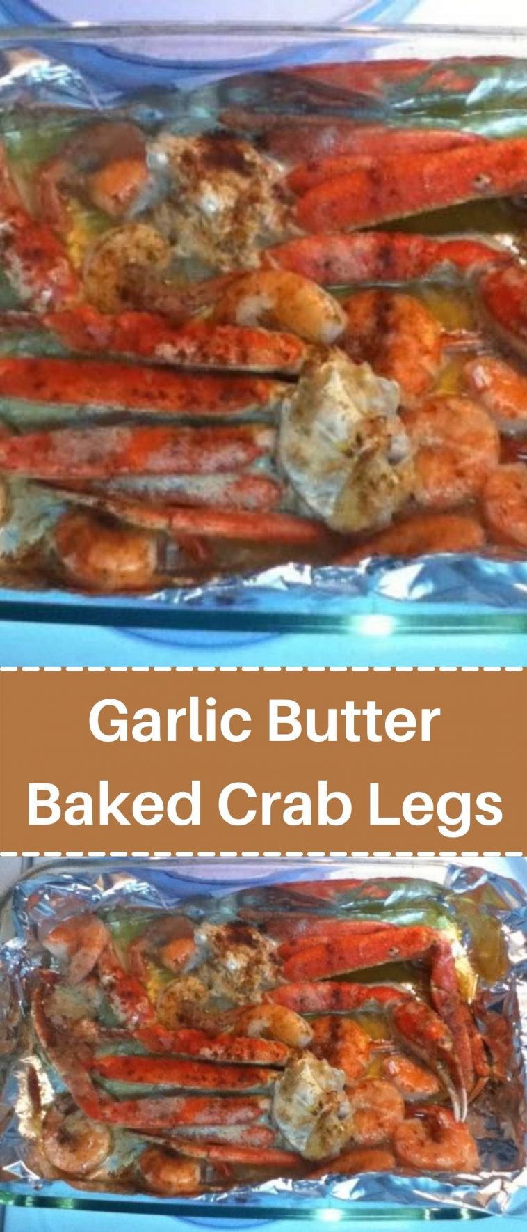 Garlic Butter Baked Crab Legs