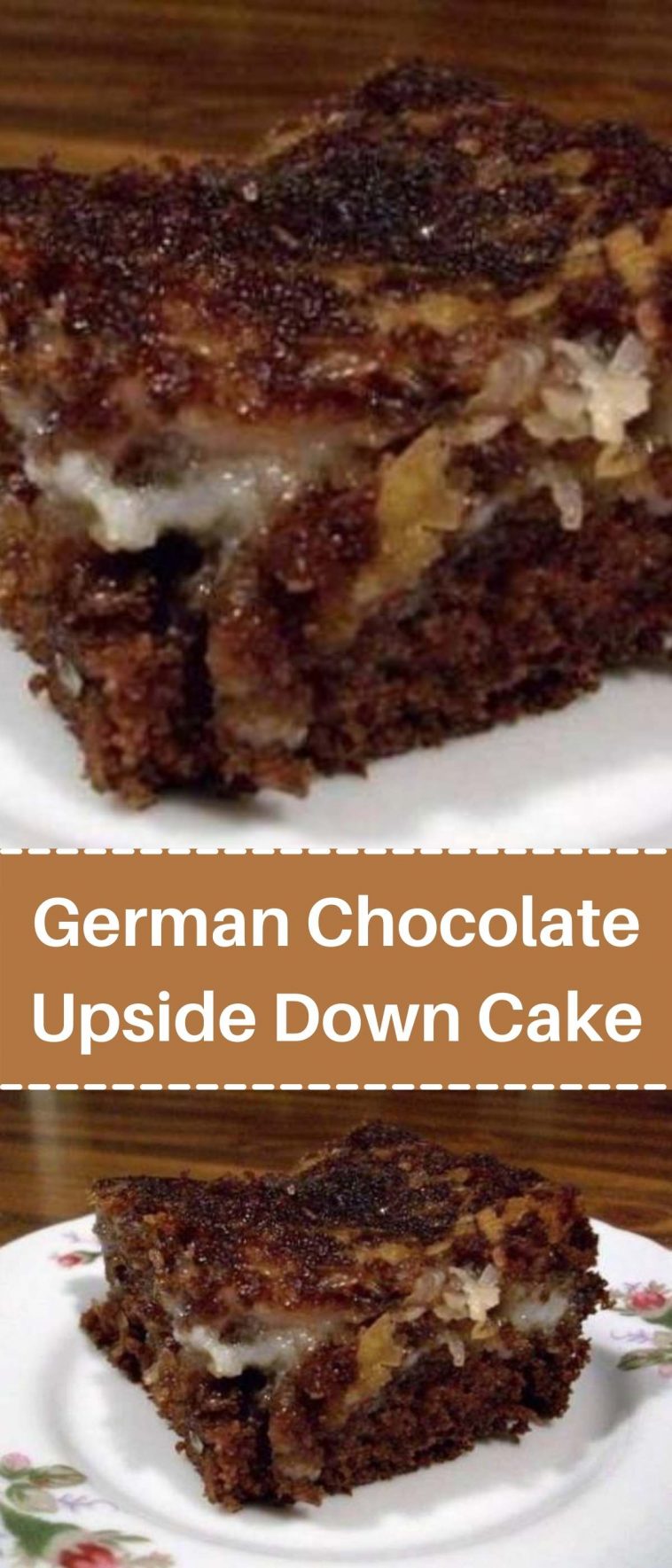 German Chocolate Upside Down Cake