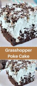 Grasshopper Poke Cake