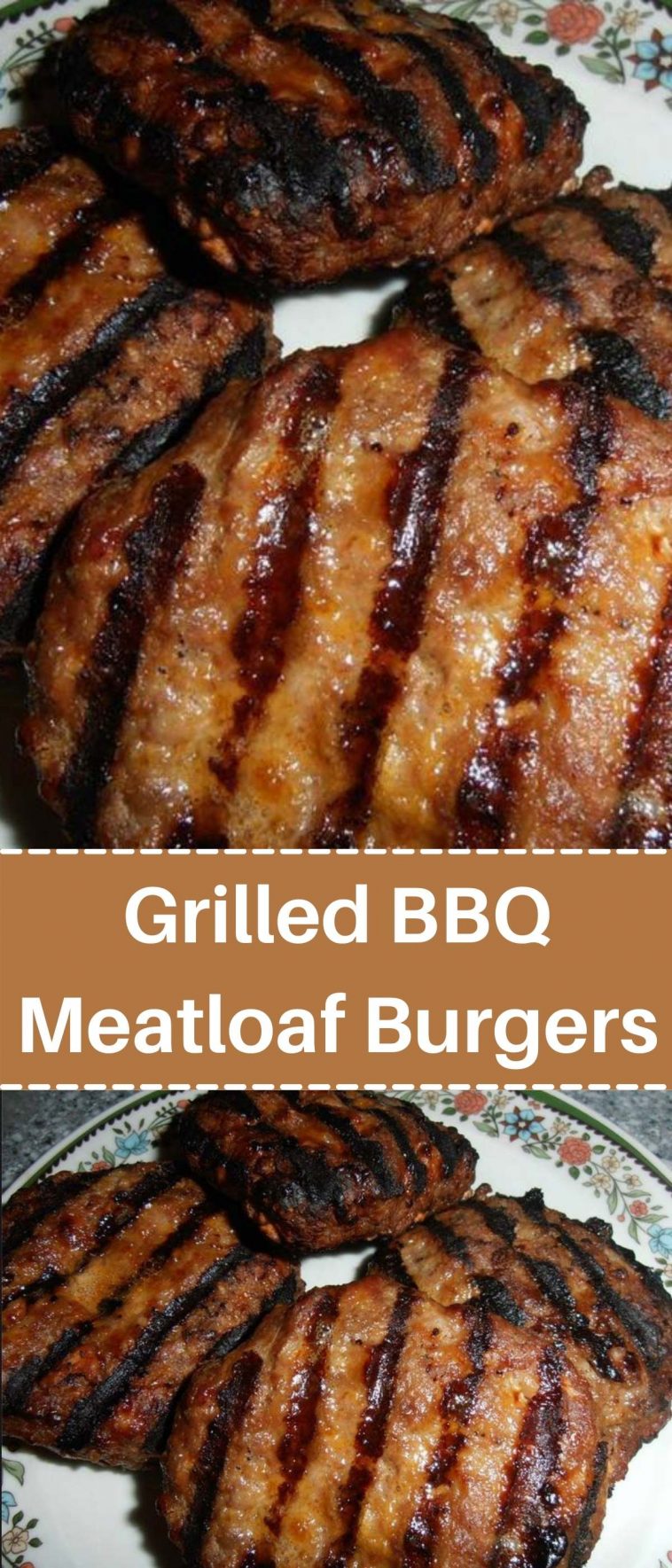 Grilled BBQ Meatloaf Burgers