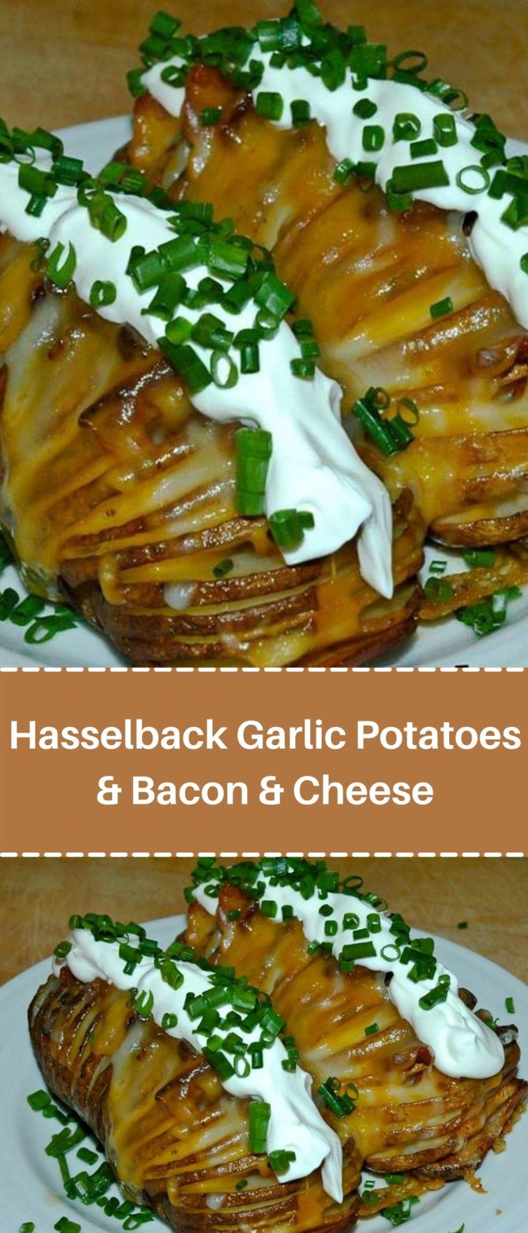 Hasselback Garlic Potatoes w/ Bacon & Cheese Recipe!
