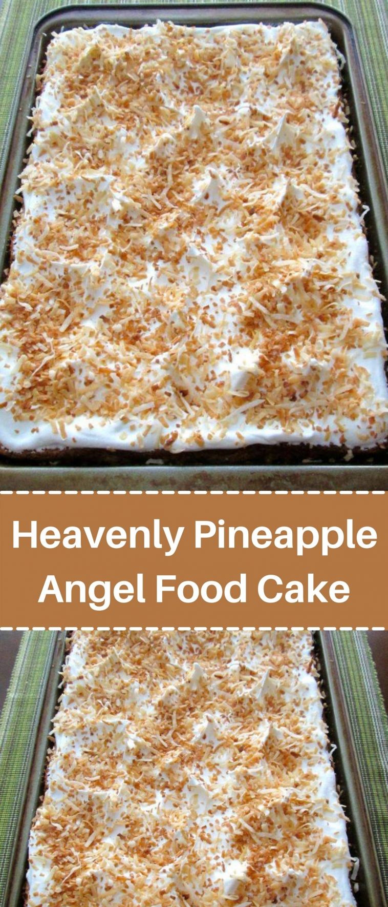 Heavenly Pineapple Angel Food Cake