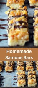 Homemade Samoas Bars