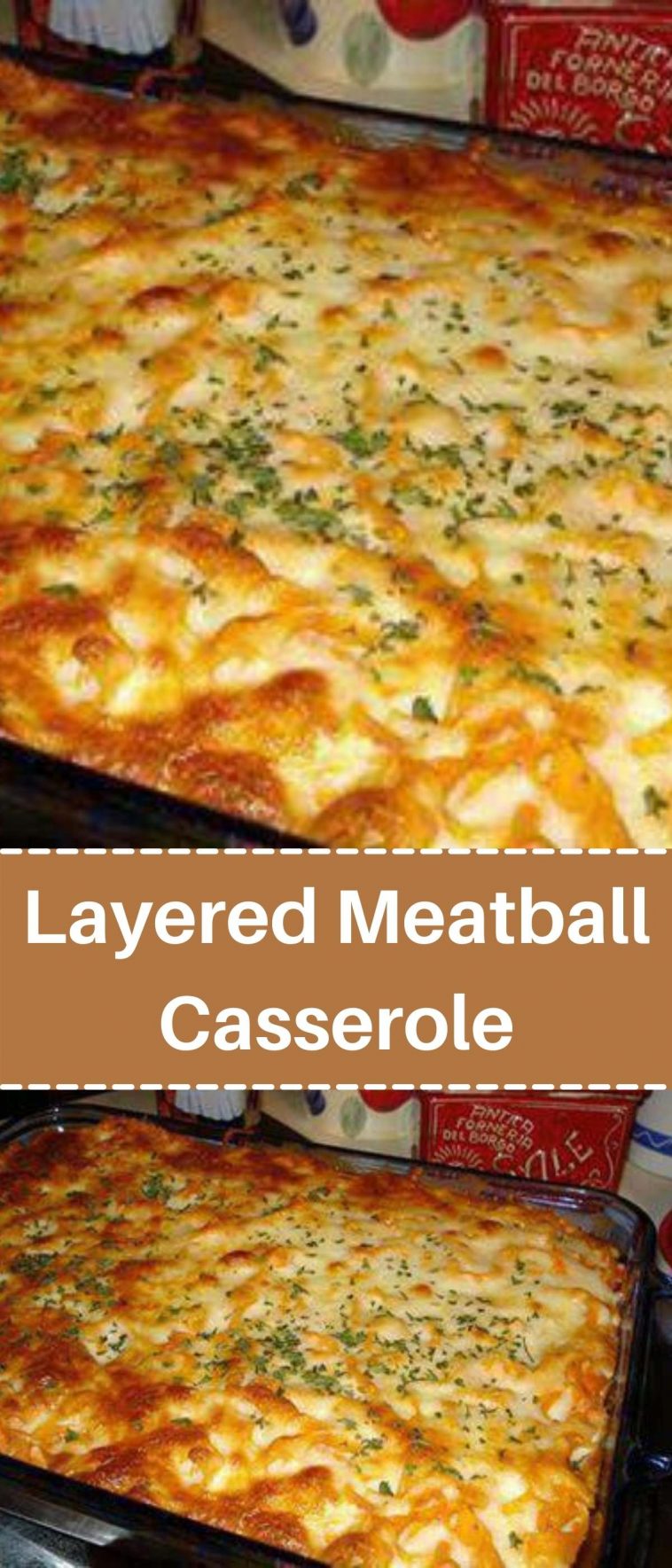 Layered Meatball Casserole