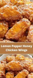 Lemon Pepper Honey Chicken Wings