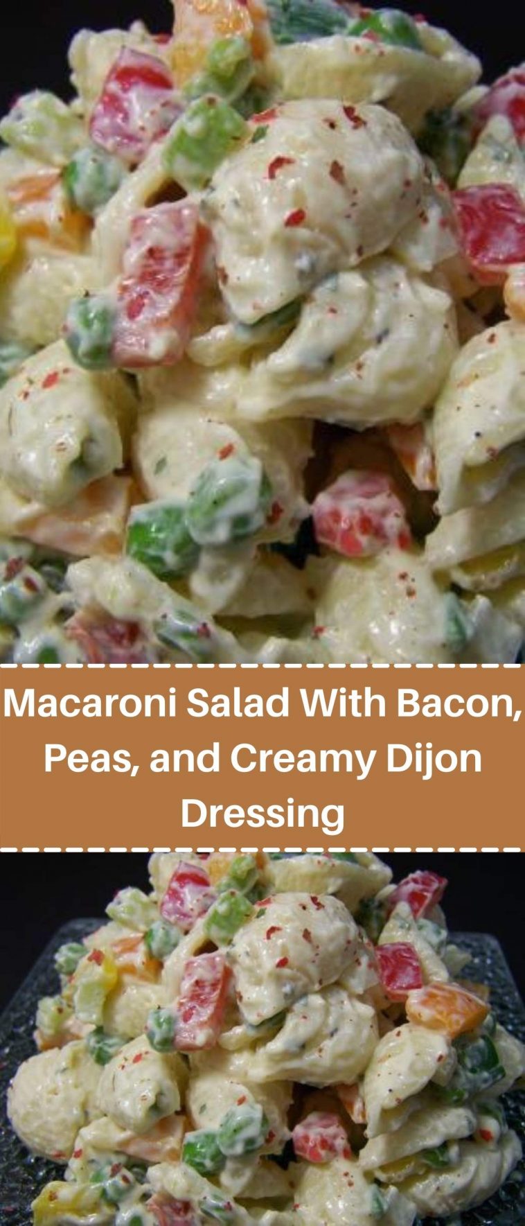 Macaroni Salad With Bacon, Peas, and Creamy Dijon Dressing
