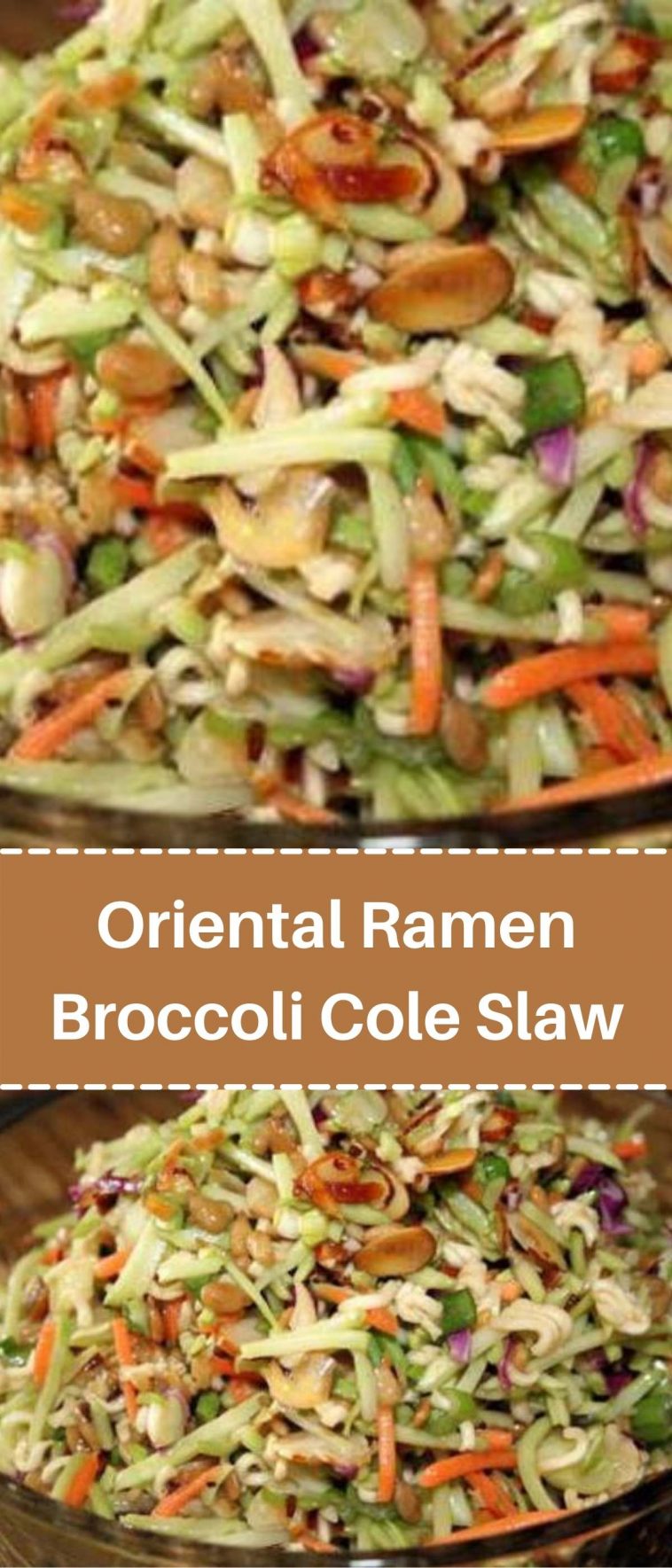 Oriental Ramen Broccoli Cole Slaw…. this is delicious!