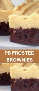 PB FROSTED BROWNIES