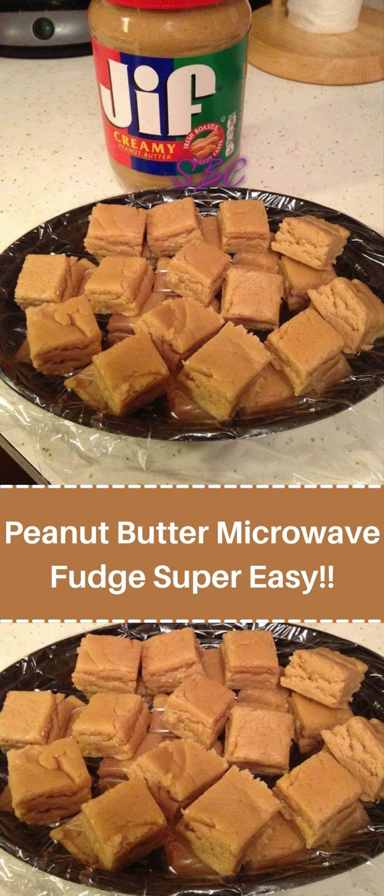 Peanut Butter Microwave Fudge  Super Quick and Easy!!