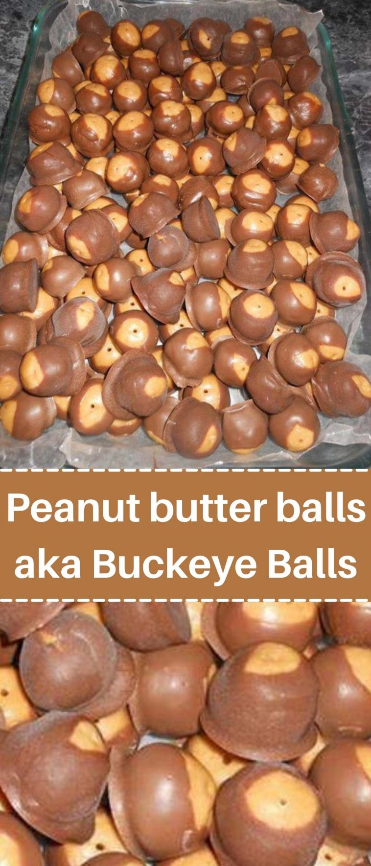 Peanut butter balls aka Buckeye Balls