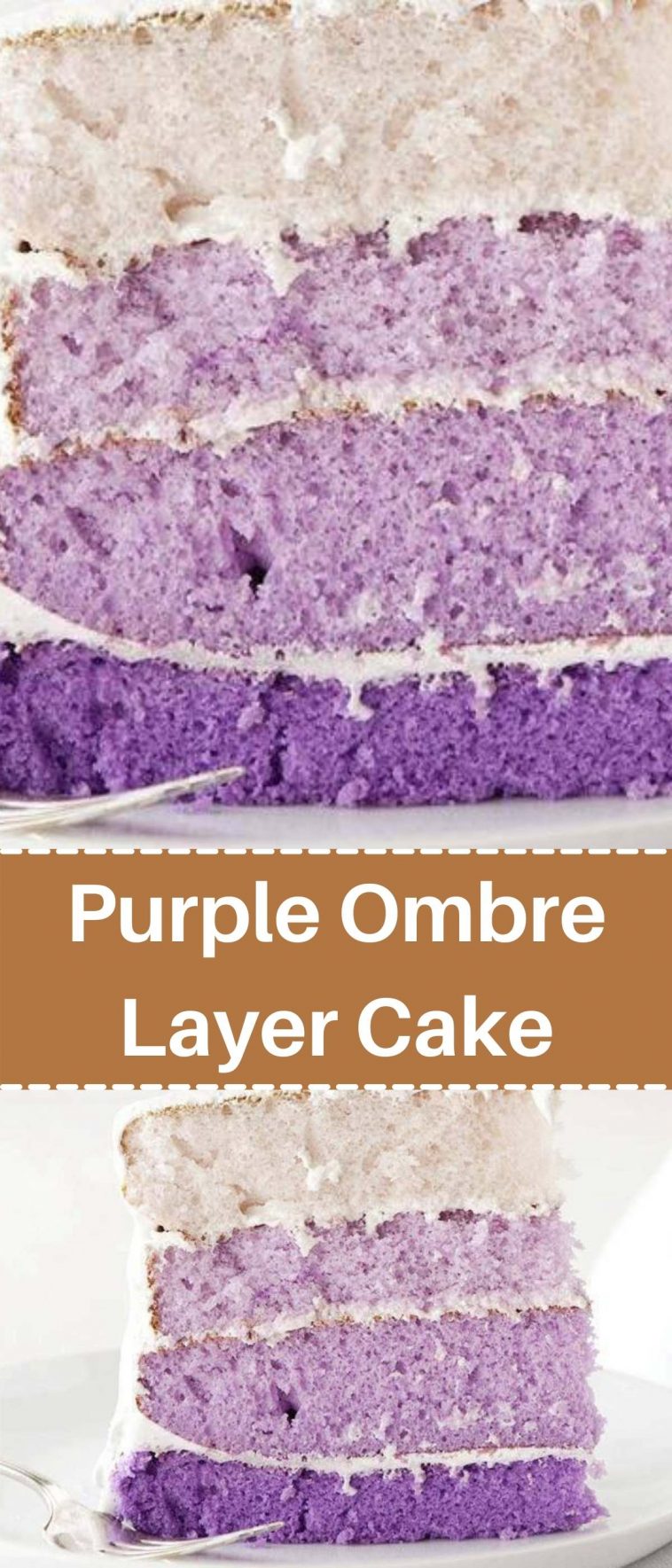 Purple Ombre Layer Cake