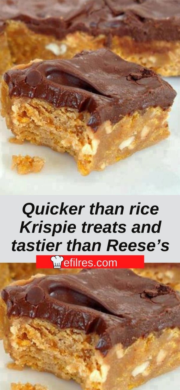Quicker than rice krispie treats and tastier than Reese’s