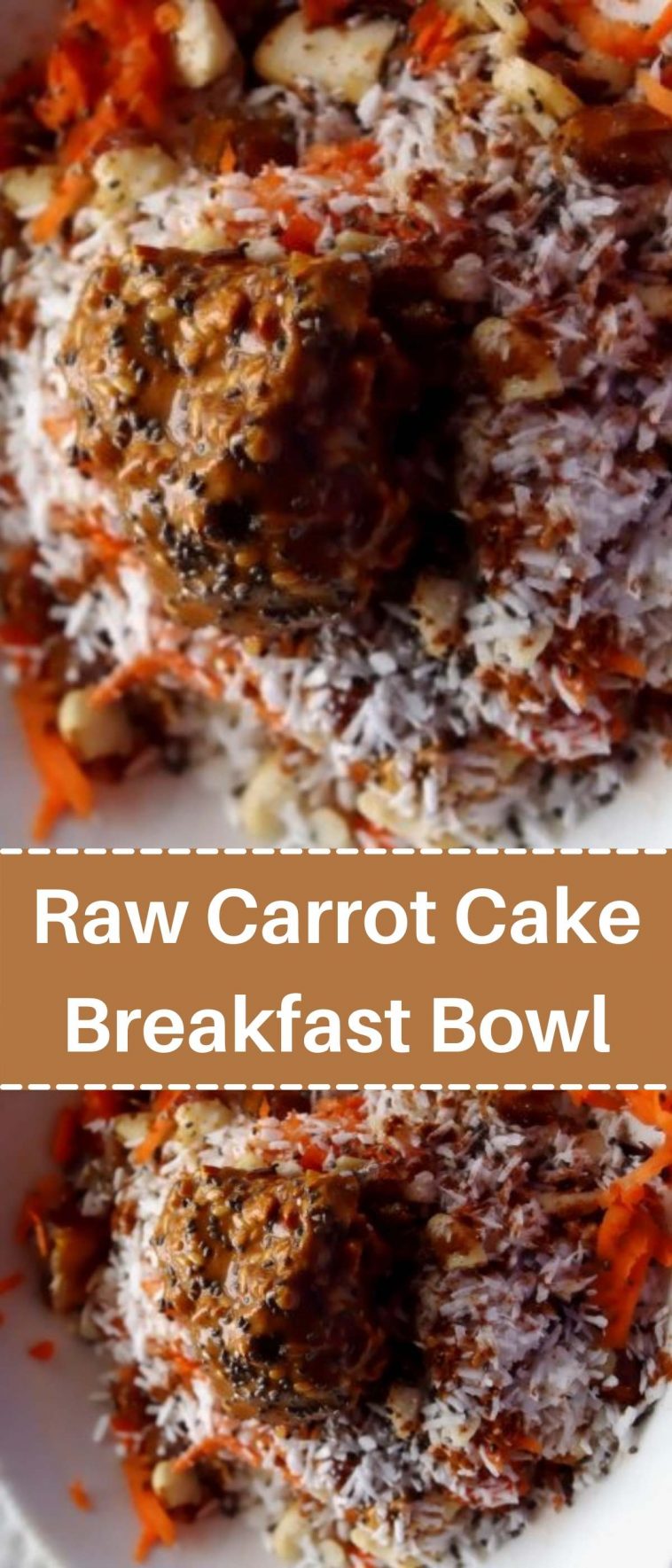 Raw Carrot Cake Breakfast Bowl