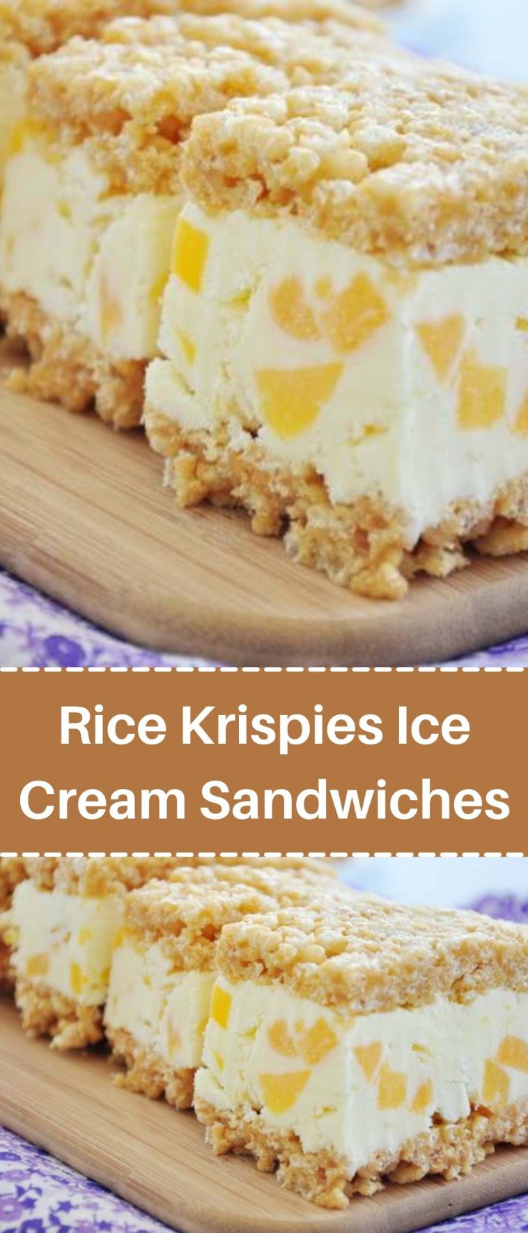 Rice Krispies Ice Cream Sandwiches