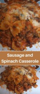Sausage and Spinach Casserole