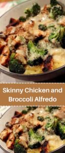Skinny Chicken and Broccoli Alfredo