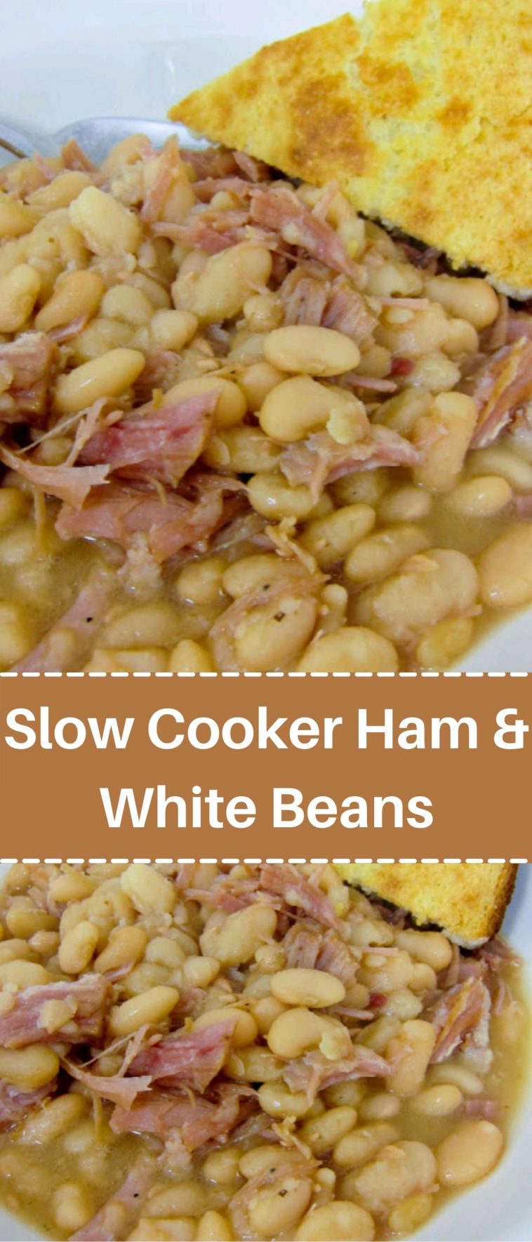 Slow Cooker Ham & White Beans