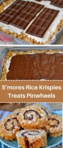 S’mores Rice Krispies Treats Pinwheels
