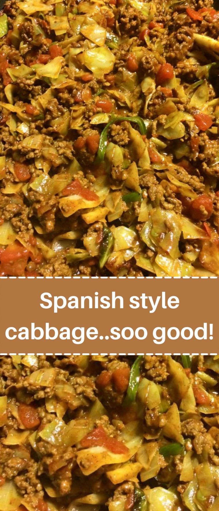 Spanish style cabbage..sooooo good!!!!