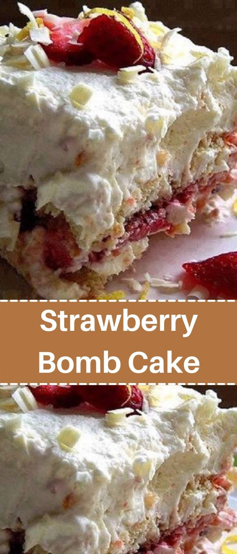 Strawberry Bomb Cake